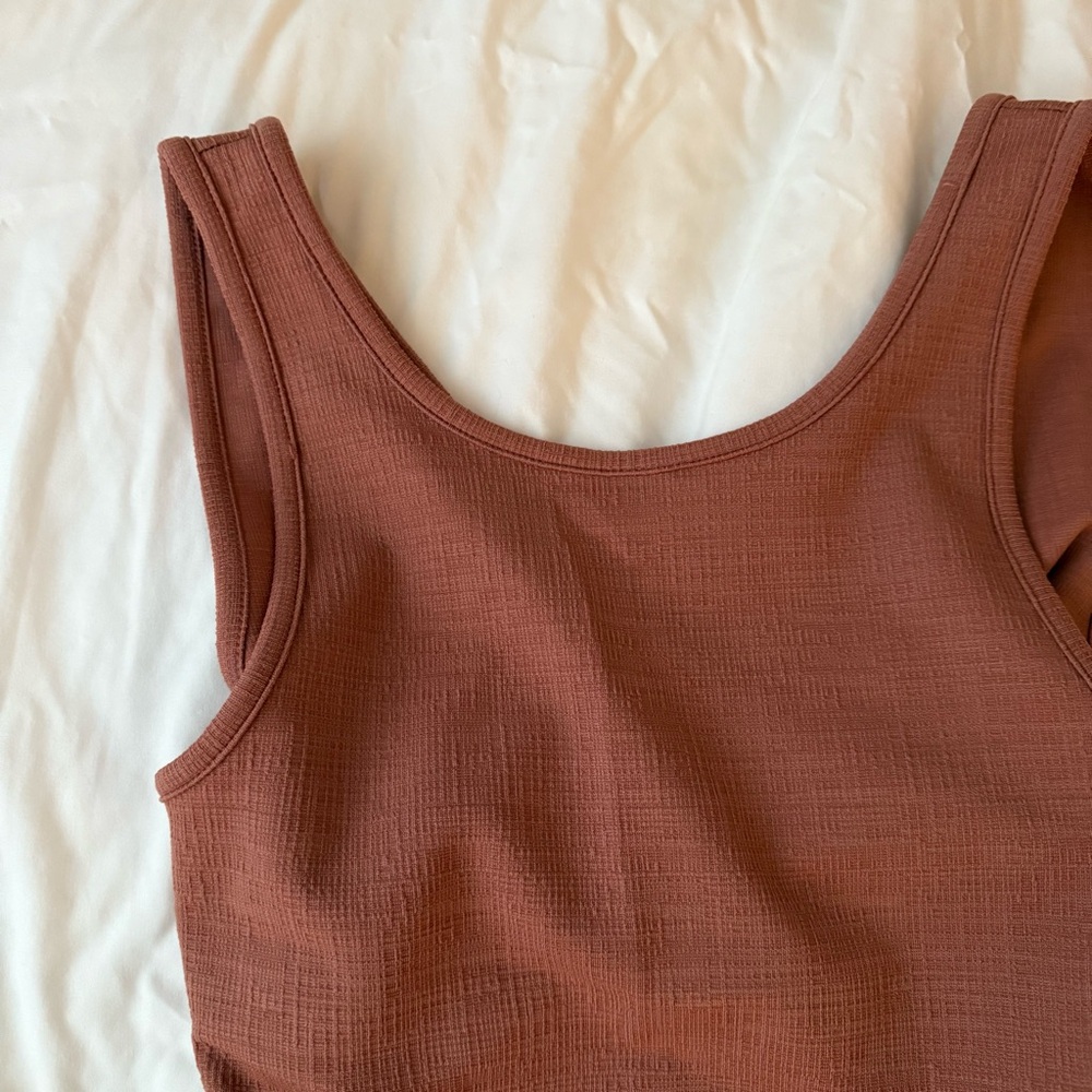 Rust Sleeveless Dress